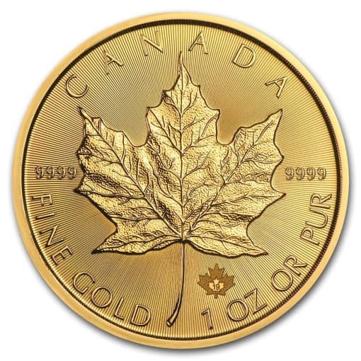 Gold Canadian Maple Leaf