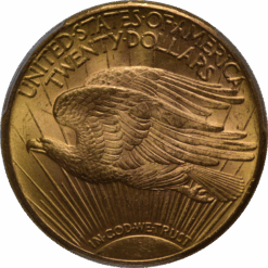 Alternative view of Saint Gaudens Gold Coin